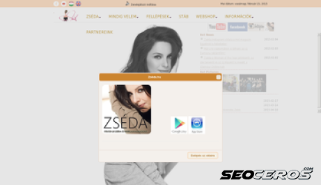 zseda.hu desktop előnézeti kép
