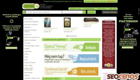 zsibvasar.hu desktop előnézeti kép