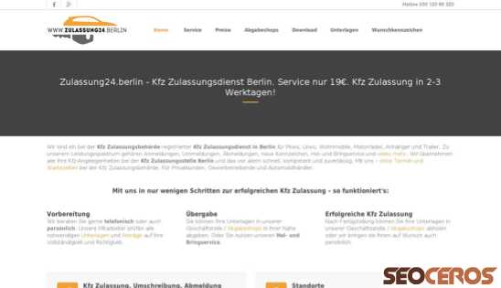zulassung24.berlin desktop förhandsvisning