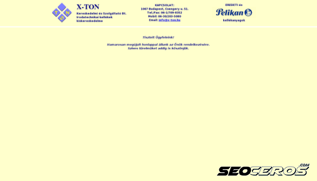 x-ton.hu desktop előnézeti kép