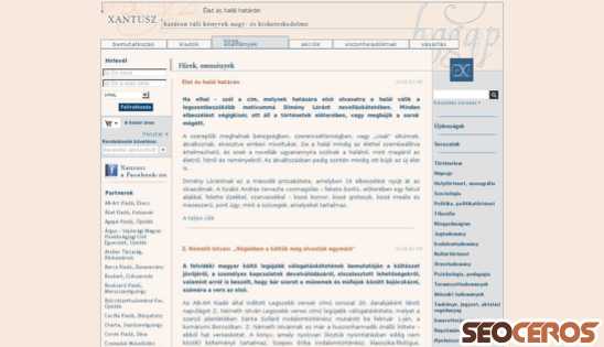 xantusz.hu desktop előnézeti kép