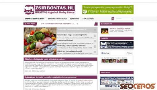 xn--zsrbonts-fza8i.hu desktop Vista previa