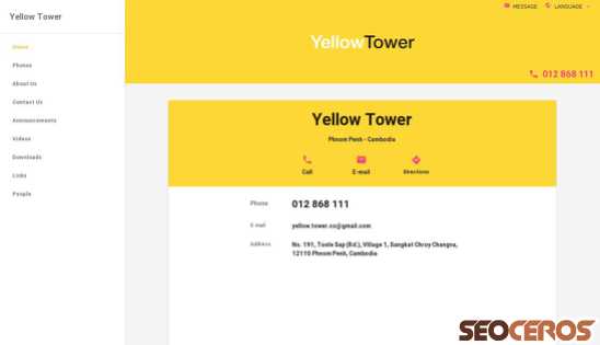 yellow-tower.com desktop náhled obrázku