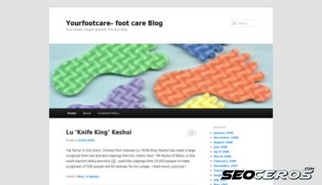 yourfootcare.co.uk desktop förhandsvisning