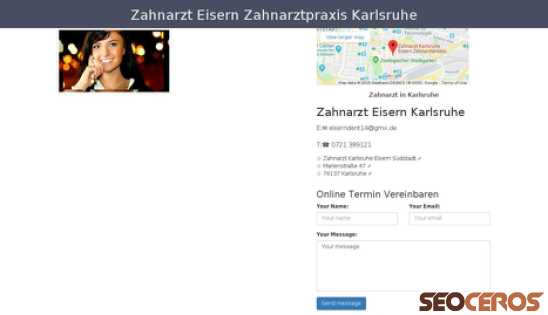 zahnarzt-eisern-zahnarztpraxis-karlsruhe.azazilla.com desktop förhandsvisning