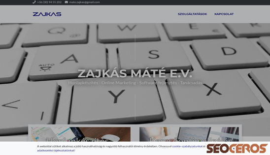 zajkas.hu desktop náhľad obrázku