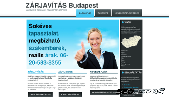 zarjavitas.hu desktop előnézeti kép