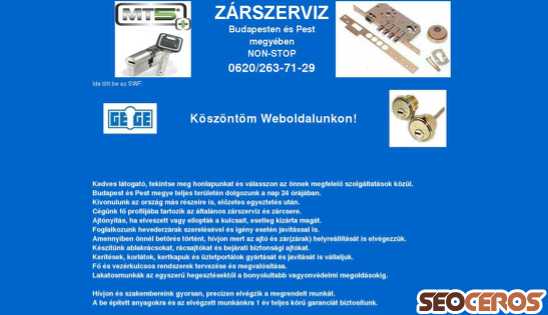 zarszerviz-zarcsere.hu desktop előnézeti kép