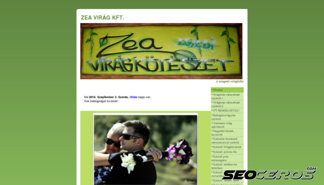 zeavirag.hu desktop náhled obrázku