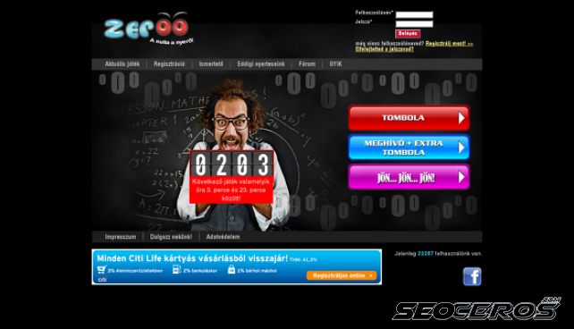 zeroo.hu desktop előnézeti kép