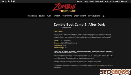 zombiebootcamp.co.uk/product/zombie-boot-camp-2-dark-bookable desktop náhľad obrázku