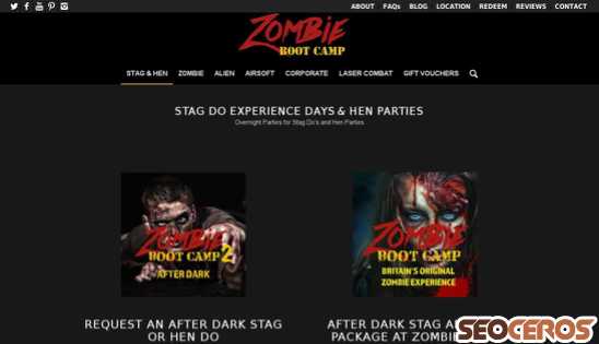 zombiebootcamp.co.uk/the-stag-and-hen-pack desktop preview