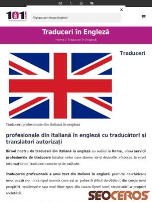 101proservices.com/ro/traduceri-engleza-italiana tablet Vorschau