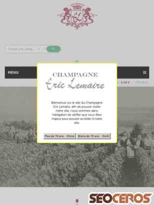 2017.champagneericlemaire.com tablet previzualizare