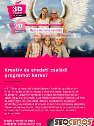 3dgallerybudapest.hu/3d-csaladi-program tablet previzualizare