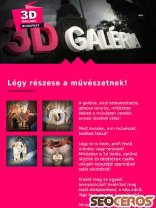 3dgallerybudapest.hu/3d-galeriarol tablet preview