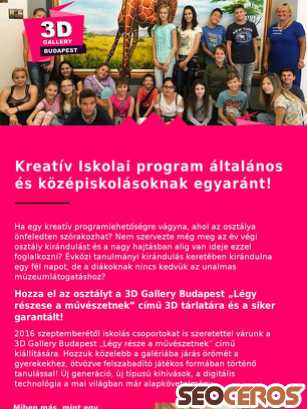 3dgallerybudapest.hu/3d-iskolai-program tablet előnézeti kép