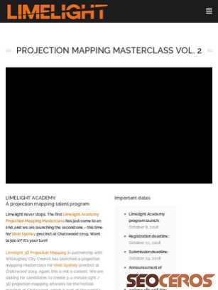 3dprojectionmapping.net/masterclassvol2 tablet förhandsvisning