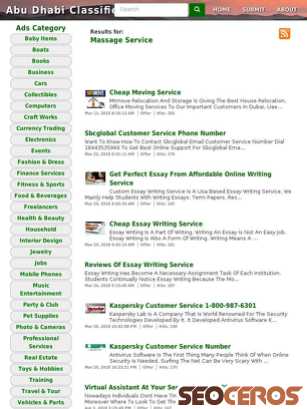 massage-service.abudhabiclassify.com tablet előnézeti kép
