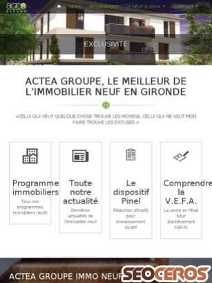 actea-groupe.com tablet anteprima