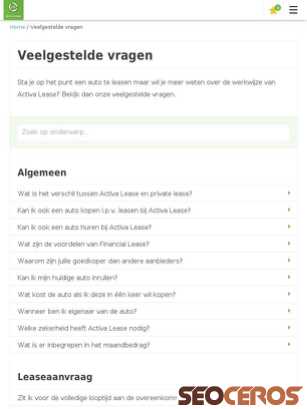 activalease.nl/nl/veelgestelde-vragen tablet förhandsvisning