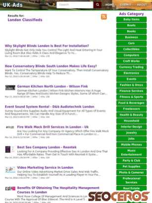 london-classifieds.ads4uk.com tablet előnézeti kép
