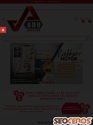 adukft.hu tablet náhled obrázku