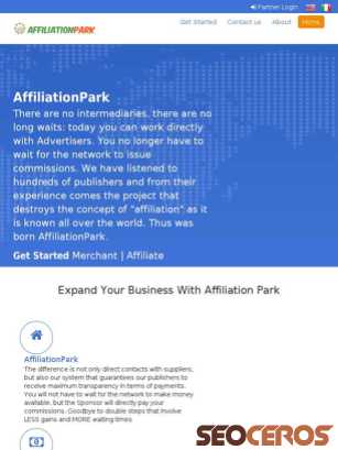 affiliationpark.com tablet náhled obrázku