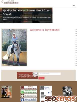 affordableandalusianhorses.com tablet előnézeti kép
