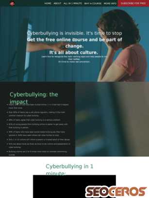 againstcyberbullying.pagedemo.co tablet preview
