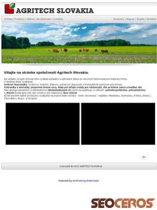 agritech.sk tablet Vista previa
