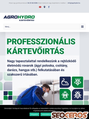 agrohydro.hu tablet előnézeti kép