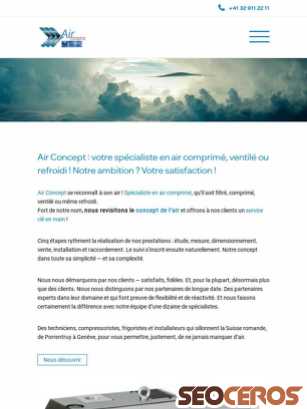airconceptsa.ch tablet Vista previa