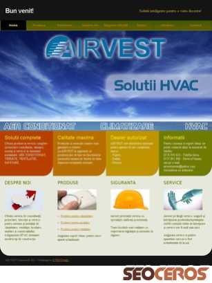 airvest.ro tablet előnézeti kép