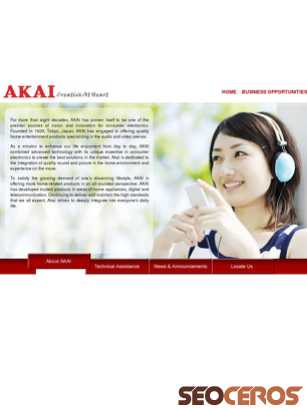 akai.com tablet preview