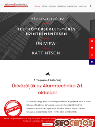 alarmtechnika.hu tablet előnézeti kép