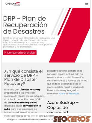 aleson-itc.com/plan-disaster-recovery-drp tablet preview