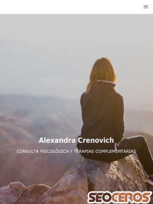 alexandracrenovich.com tablet náhled obrázku