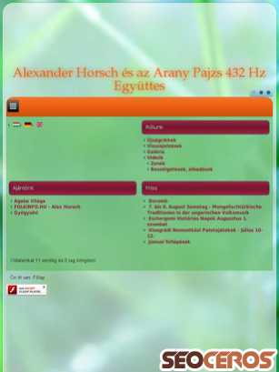 alexhorsch.hu tablet Vista previa