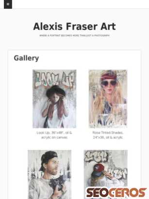 alexisfraser.com tablet Vista previa