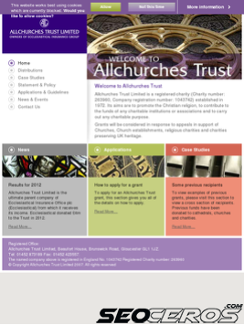 allchurches.co.uk tablet previzualizare
