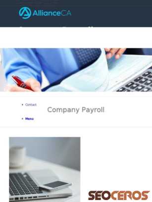 allianceca.co.uk/payroll tablet náhled obrázku