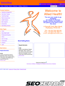 allied-health.co.uk tablet preview