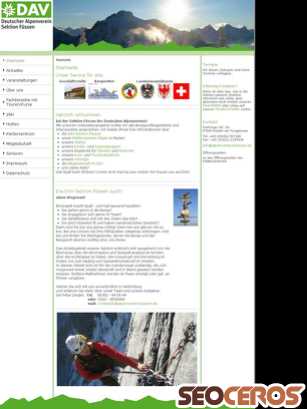 alt.alpenverein-fuessen.de tablet Vorschau