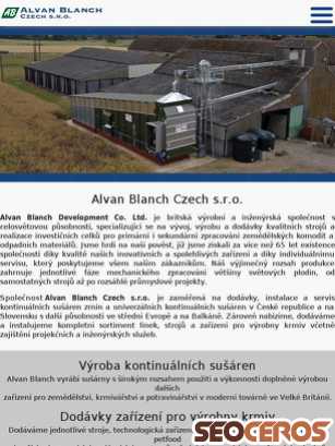 alvanblanch.cz tablet Vorschau