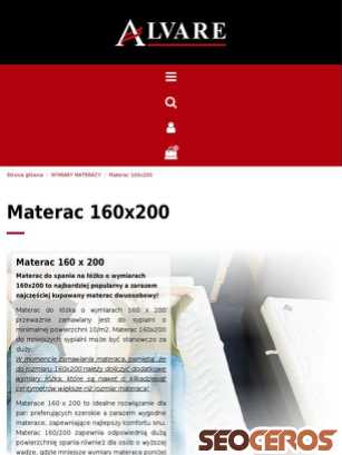 alvare.pl/info/materac-160x200.html tablet obraz podglądowy