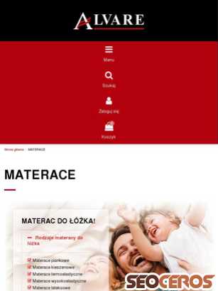 alvare.pl/materace tablet előnézeti kép
