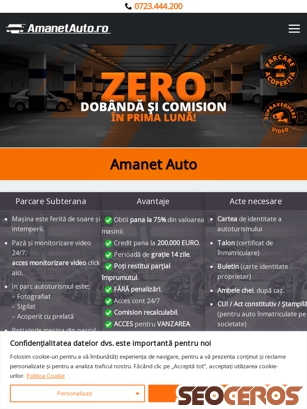 amanetauto.ro tablet preview