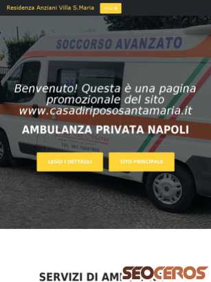 ambulanzanapoli.it tablet vista previa