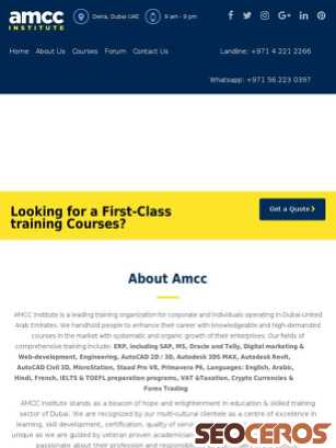 amccinstitute.com tablet előnézeti kép